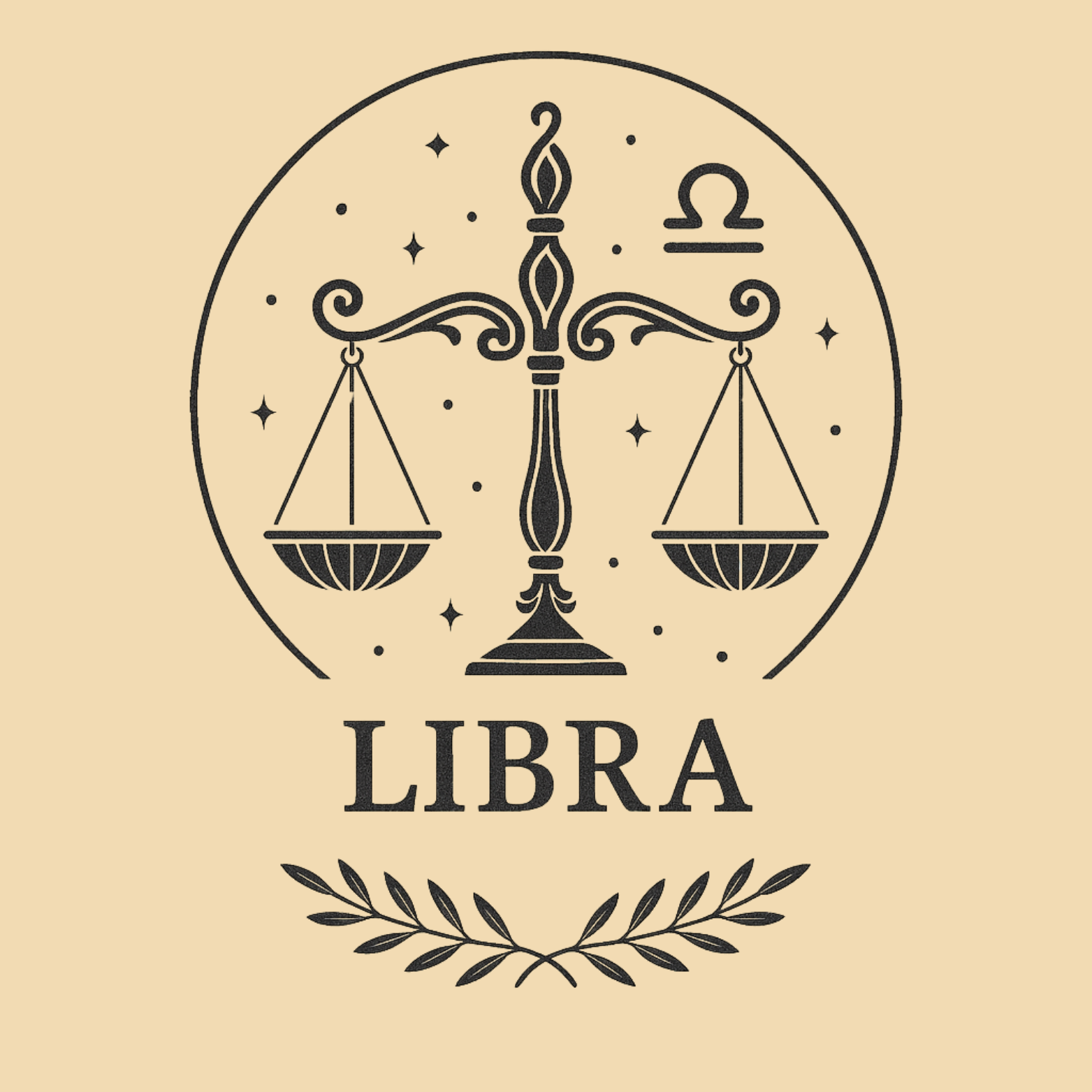 Libra Long Sleeve Tee – Zodiac Astrology Horoscope Graphic Shirt