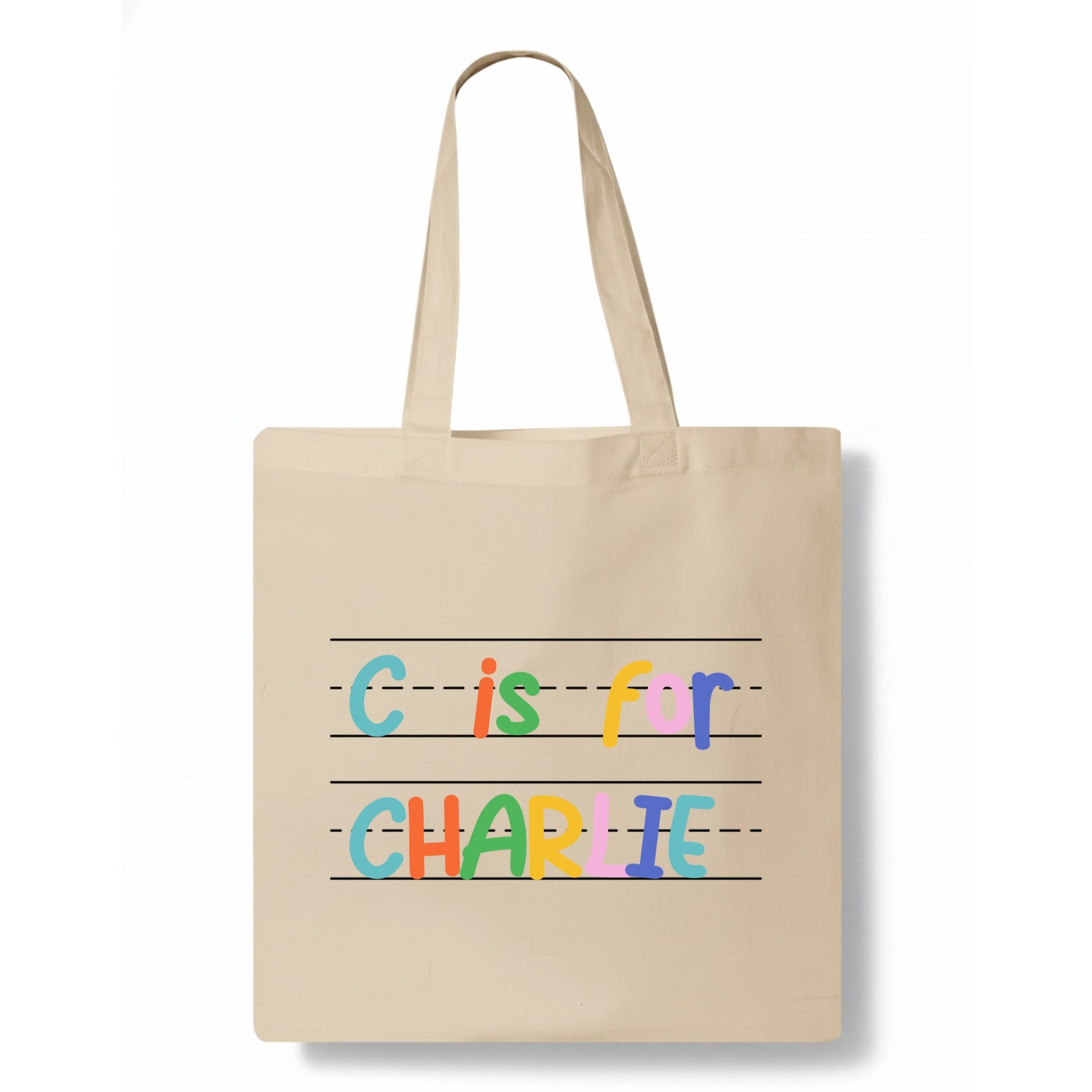 Y is for Your Name Tote Bag hero product mockup