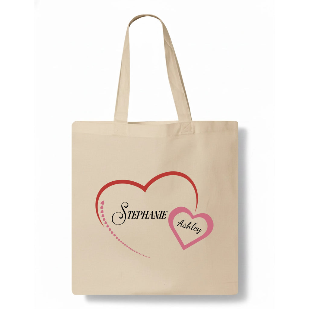 Mom Heart Tote Bag hero product mockup