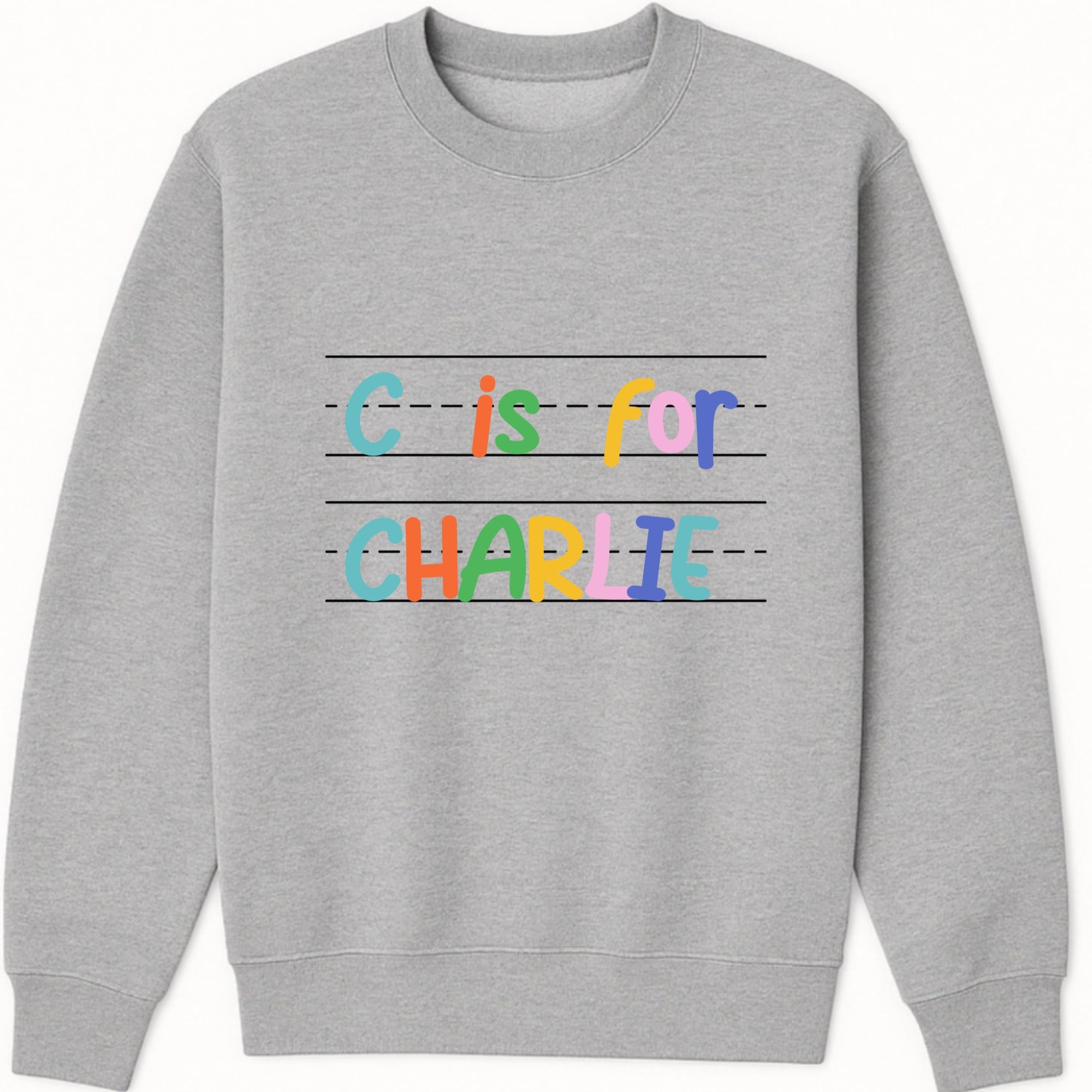 Y is for Your Name Sweatshirt hero product mockup