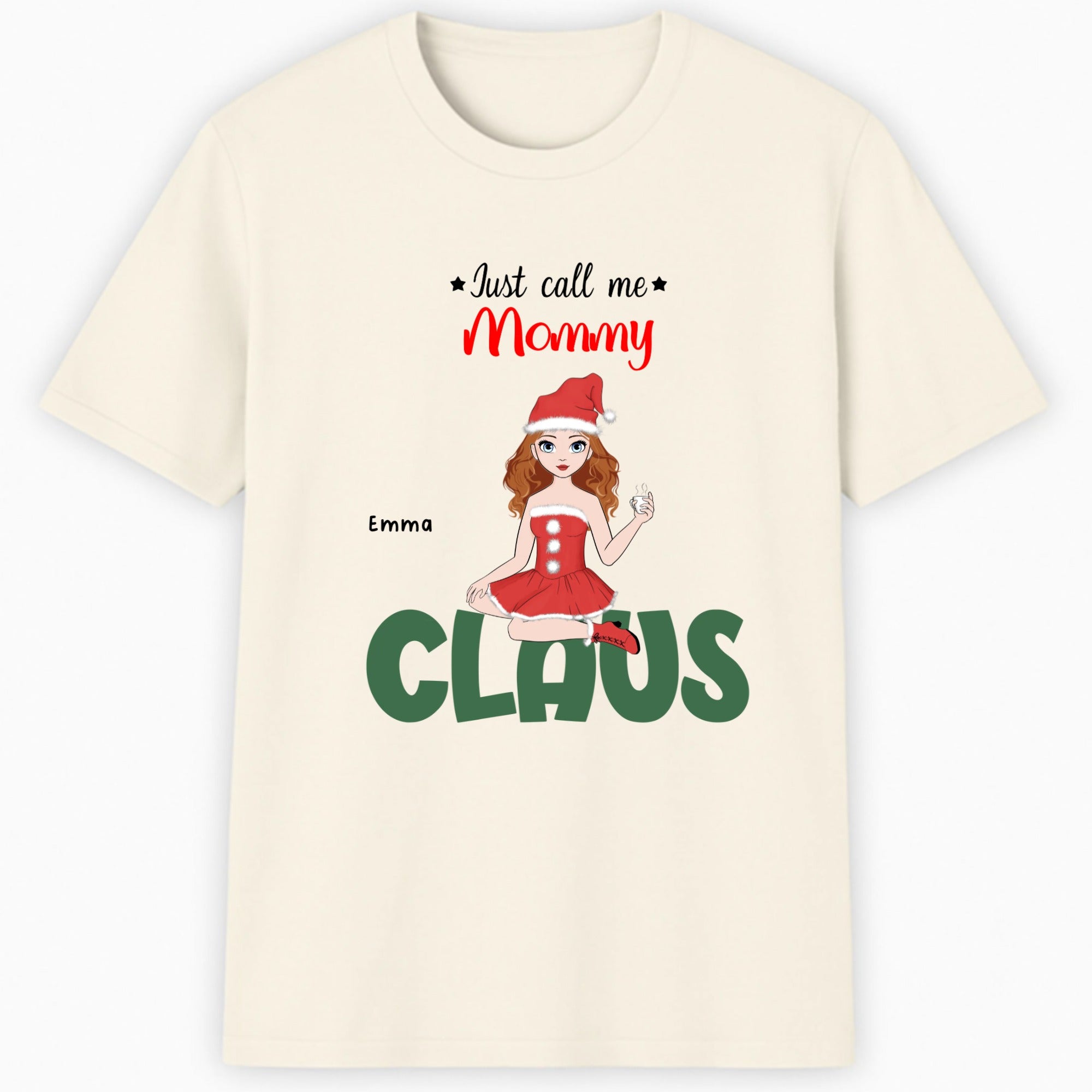 Just call me Mommy Claus Classic T-Shirt hero product mockup