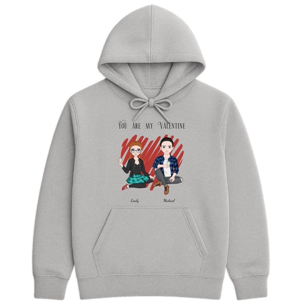 You are my Valentine Hoodie hero product mockup