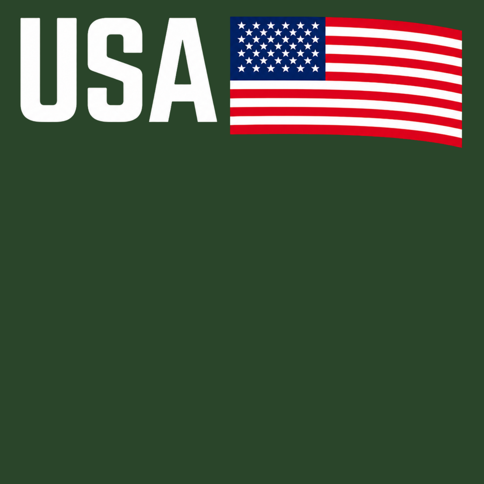 USA Hoodie - Forest Green design preview