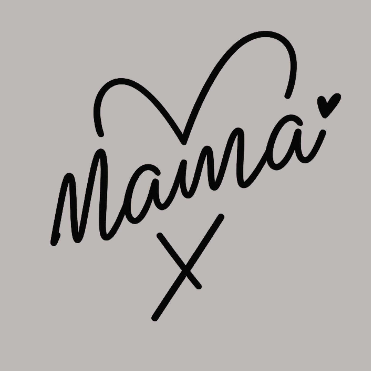 Mama Heart Women's Ultra-Premium Triblend T-Shirt - Heather Grey design preview