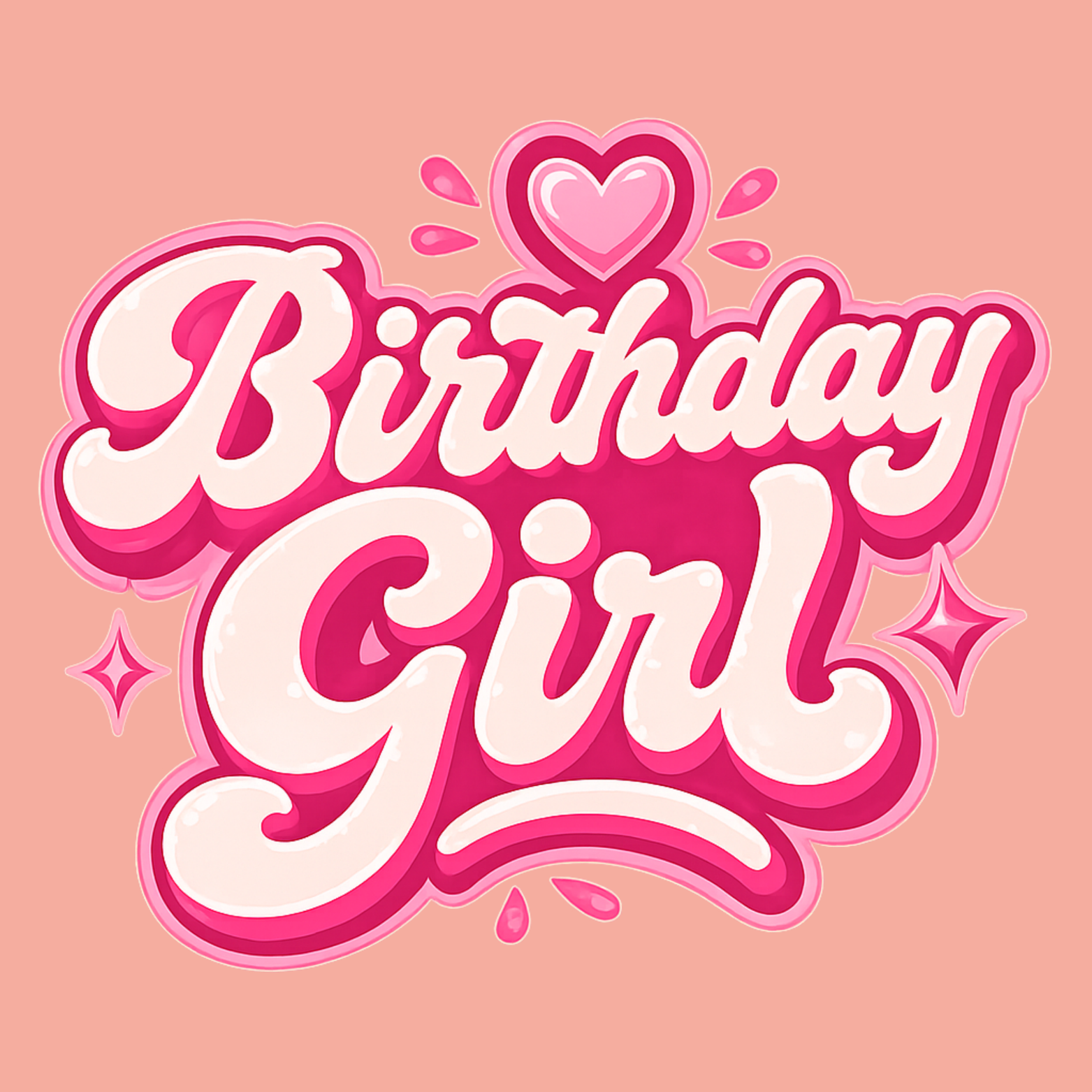 Birthday Girl Women's Racerback Tank - Desert Pink design preview