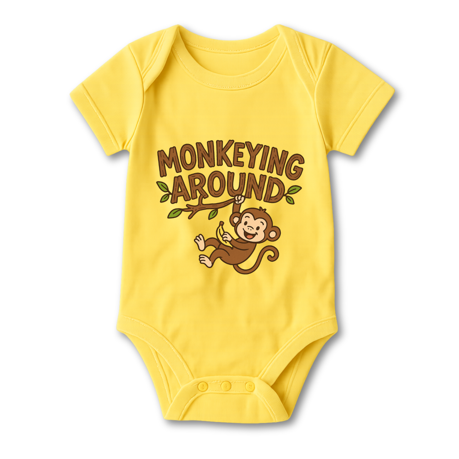 Monkeying Around Baby Onesie color variation 5