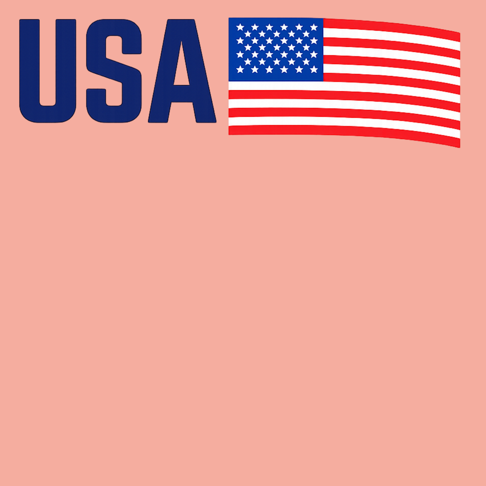 USA Women's Racerback Tank - Desert Pink design preview