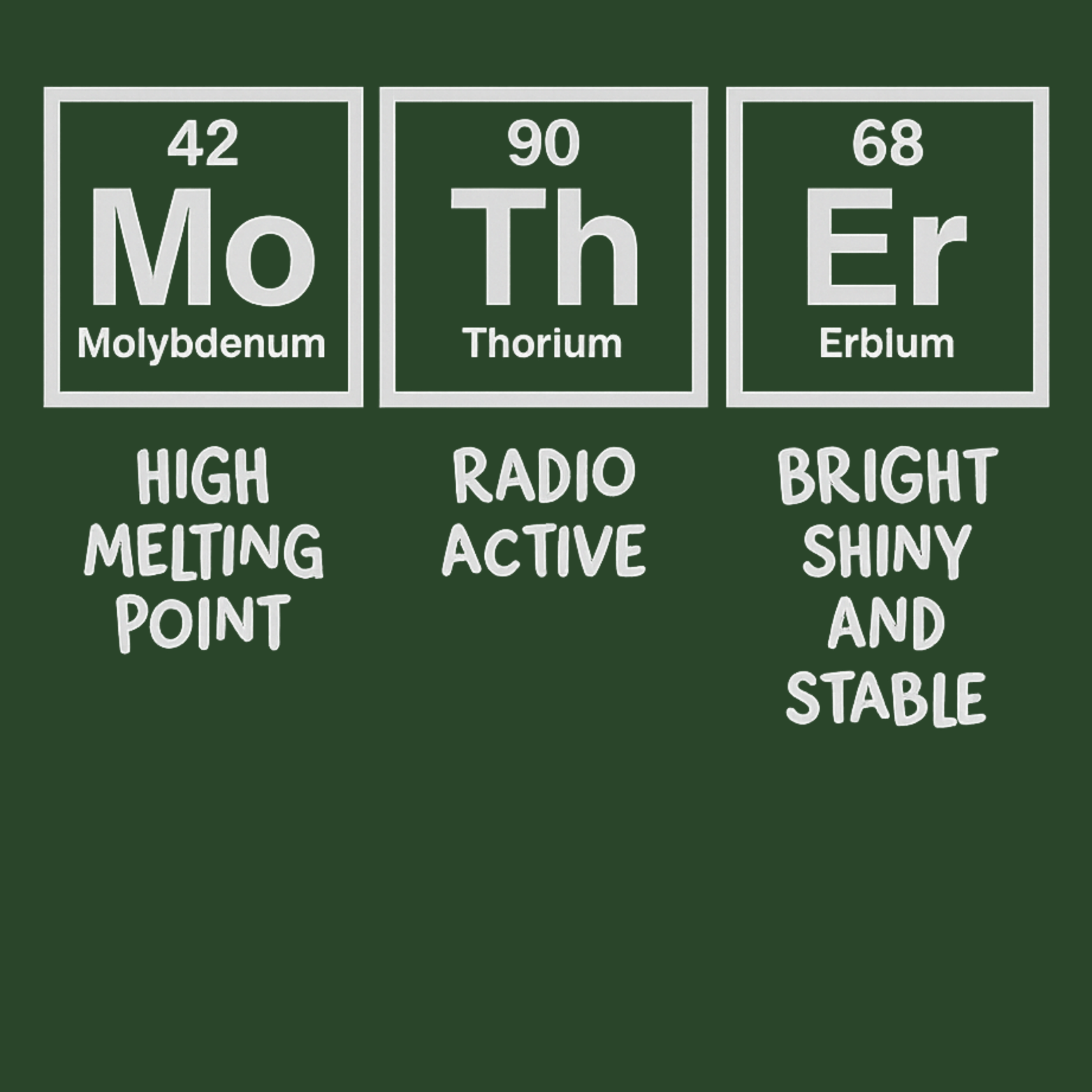 Mom Chemistry Hoodie - Forest Green design preview