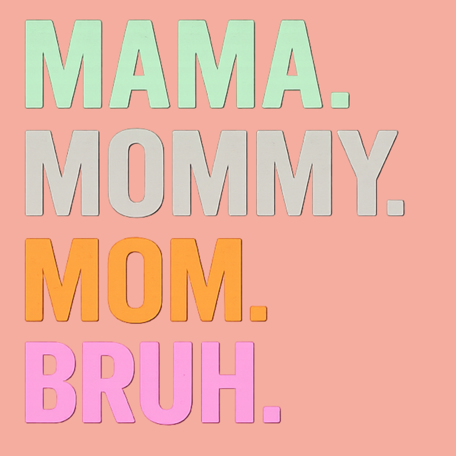 Mom Bruh Women's Racerback Tank - Desert Pink design preview