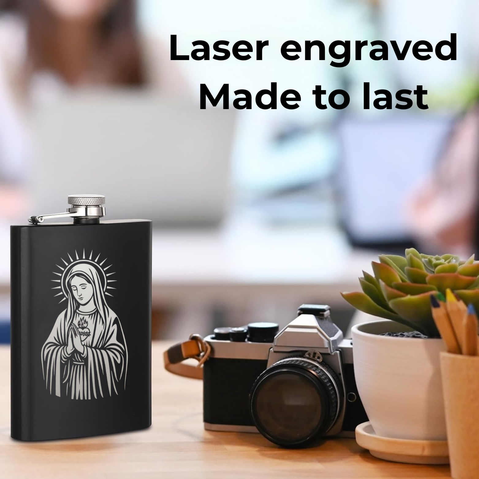 Virgin Mary Flask - details 5
