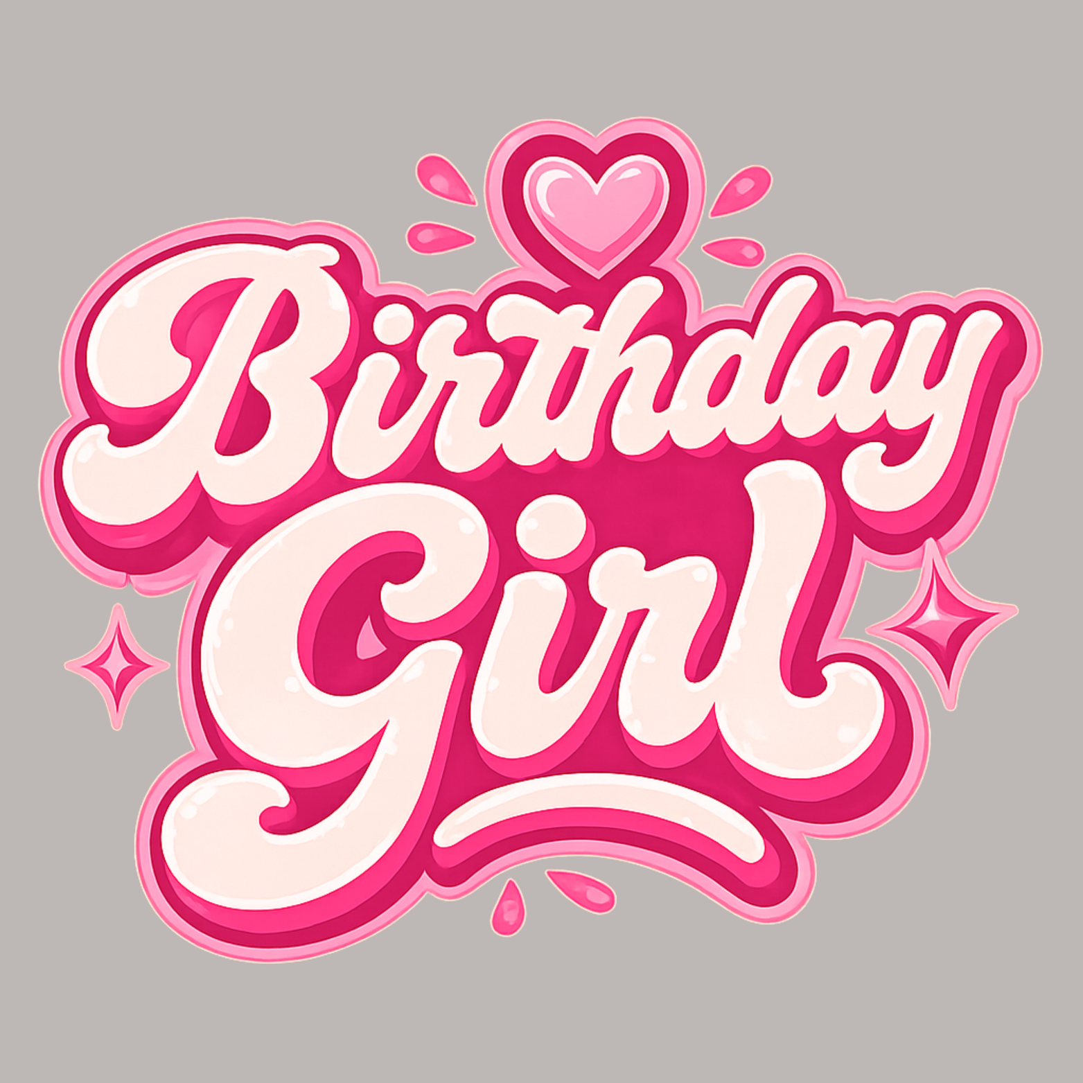 Birthday Girl Women's Ultra-Premium Triblend T-Shirt - Heather Grey design preview