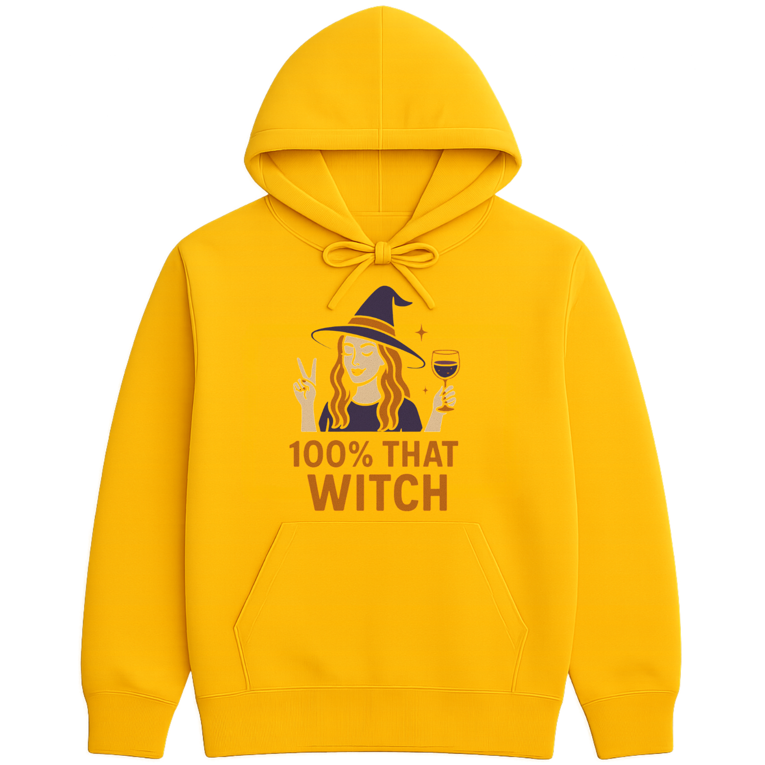 100% That Witch Hoodie - Yellow