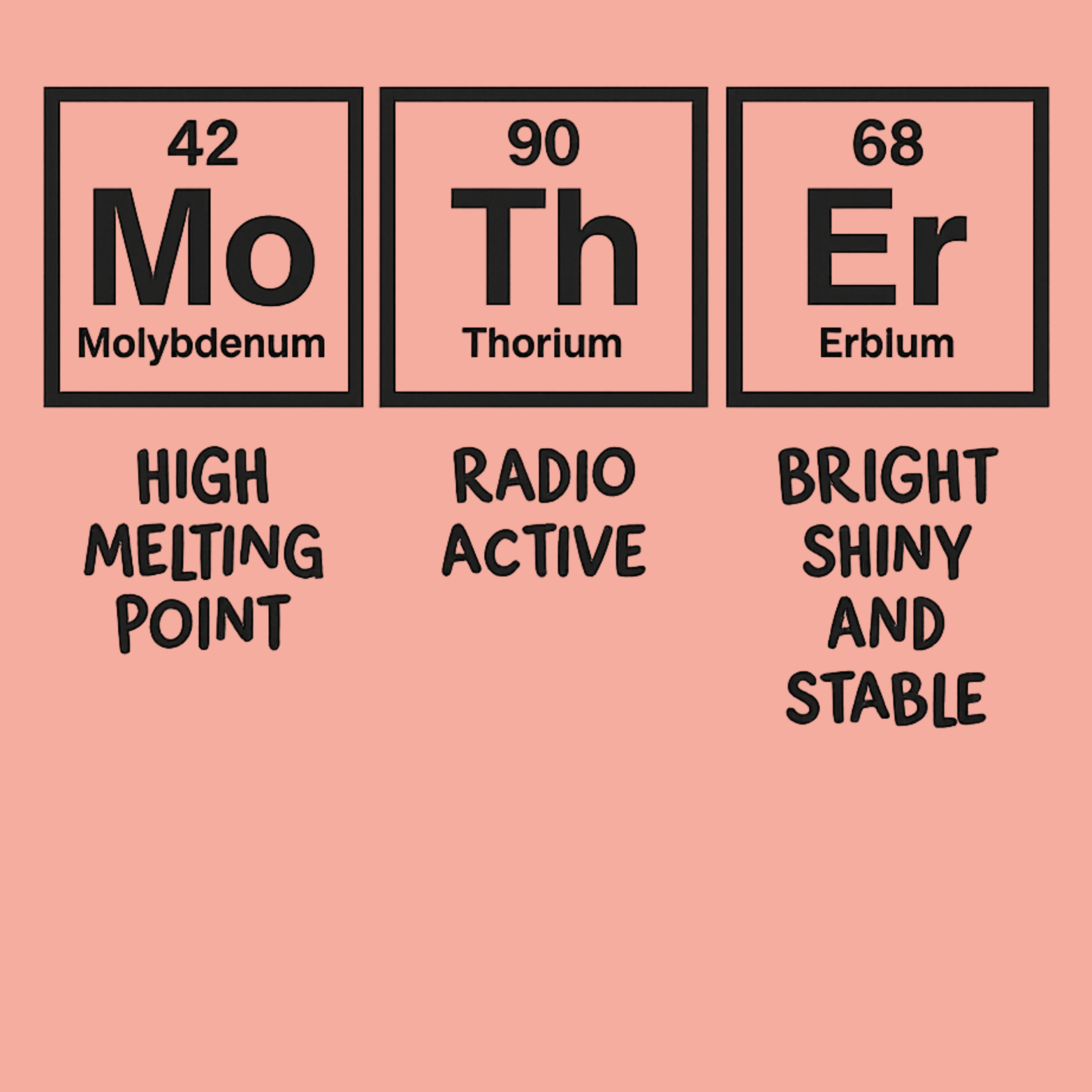 Mom Chemistry Women's Racerback Tank - Desert Pink design preview