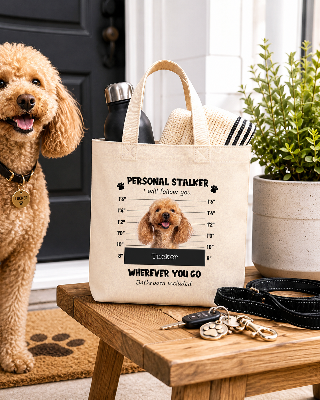 Stalker Mug Shot - Photo Tote Bag hero product mockup
