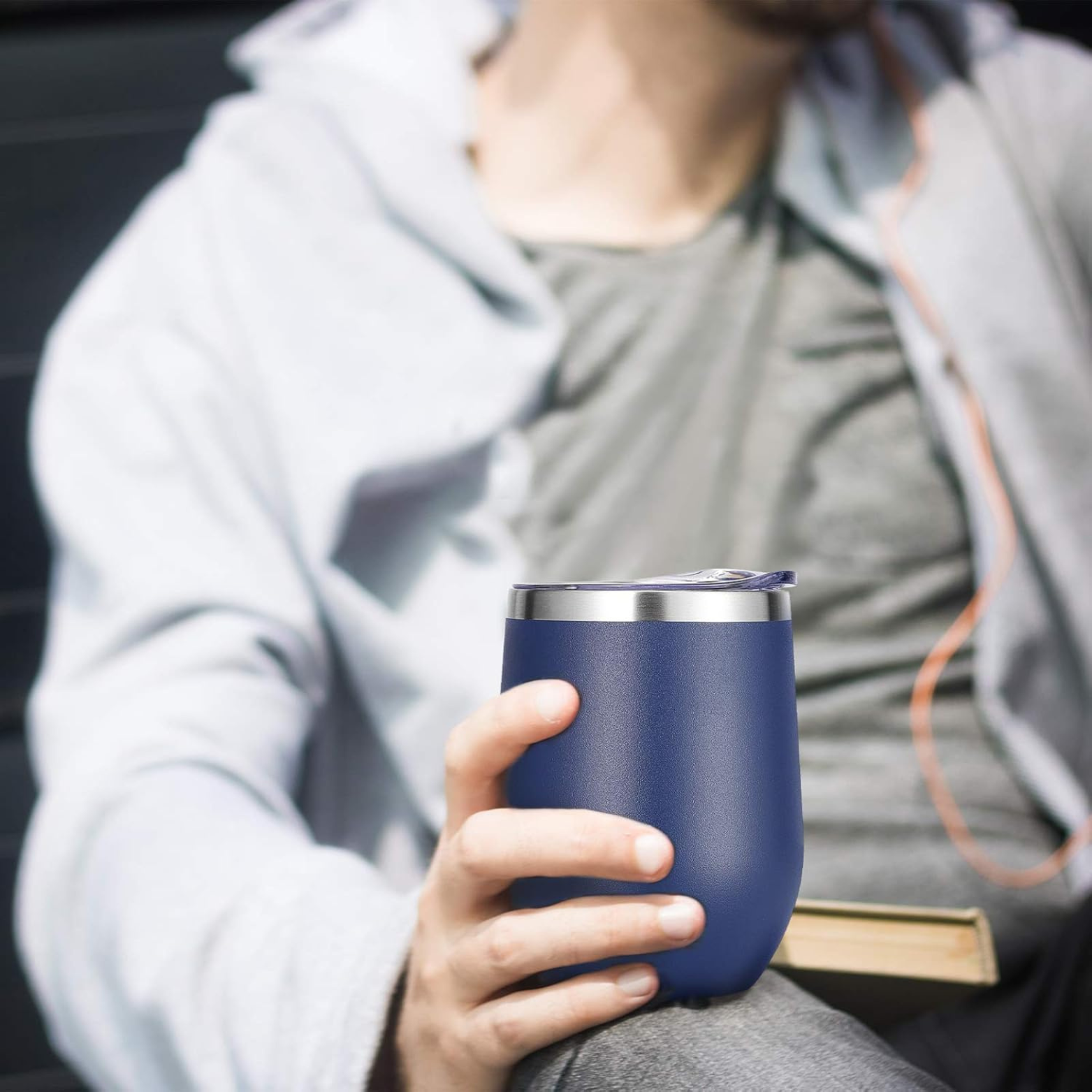 Happy Whale Wine Tumbler (Name)