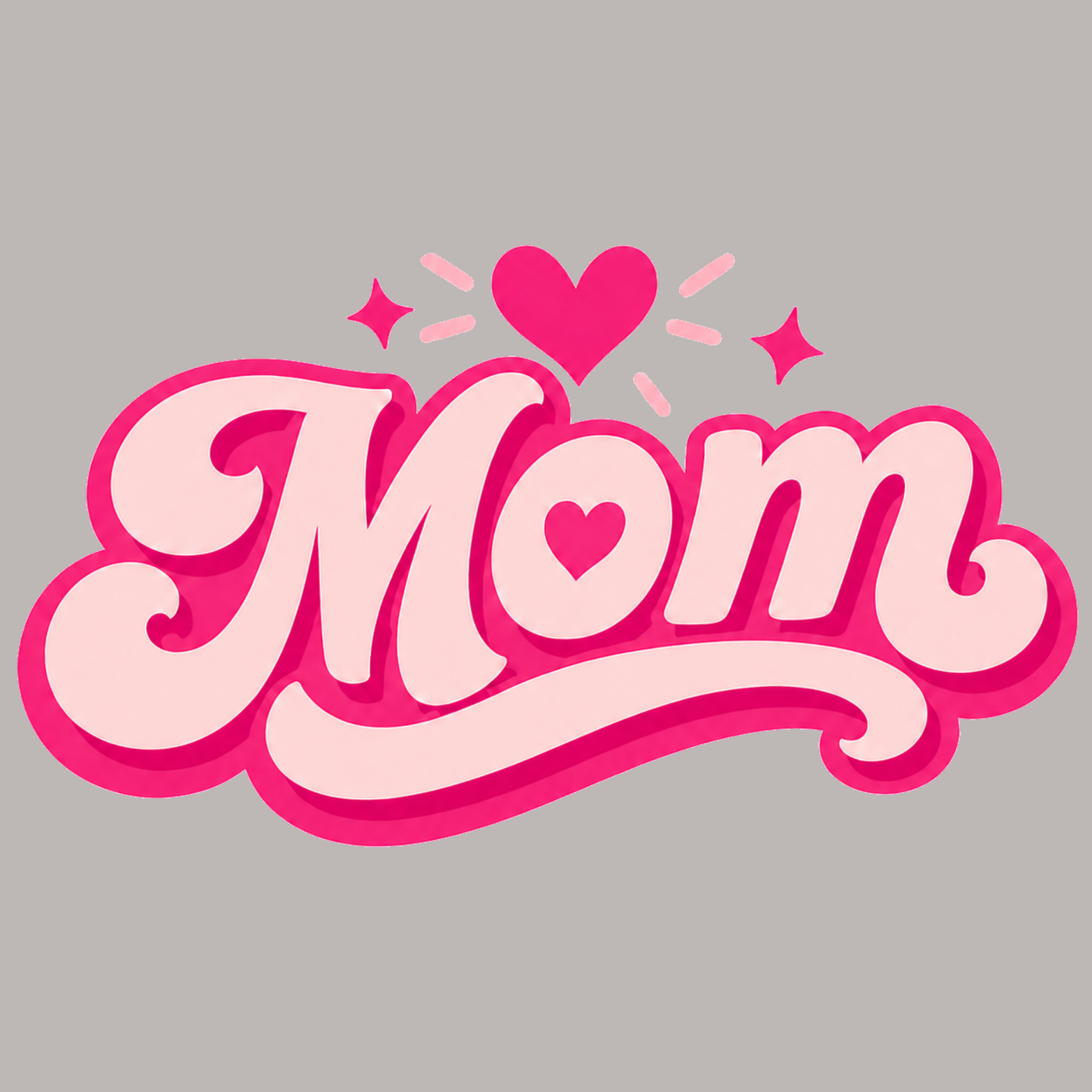 Mom Heart Women's Ultra-Premium Triblend T-Shirt - Heather Grey design preview