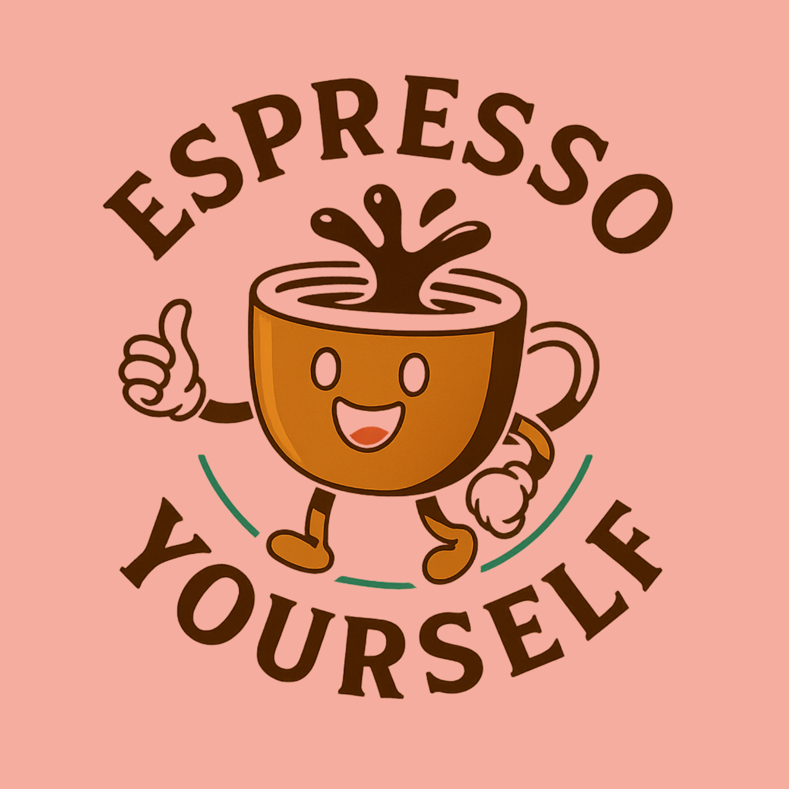 Espresso Yourself Women's Premium Racerback Tank - Desert Pink design preview