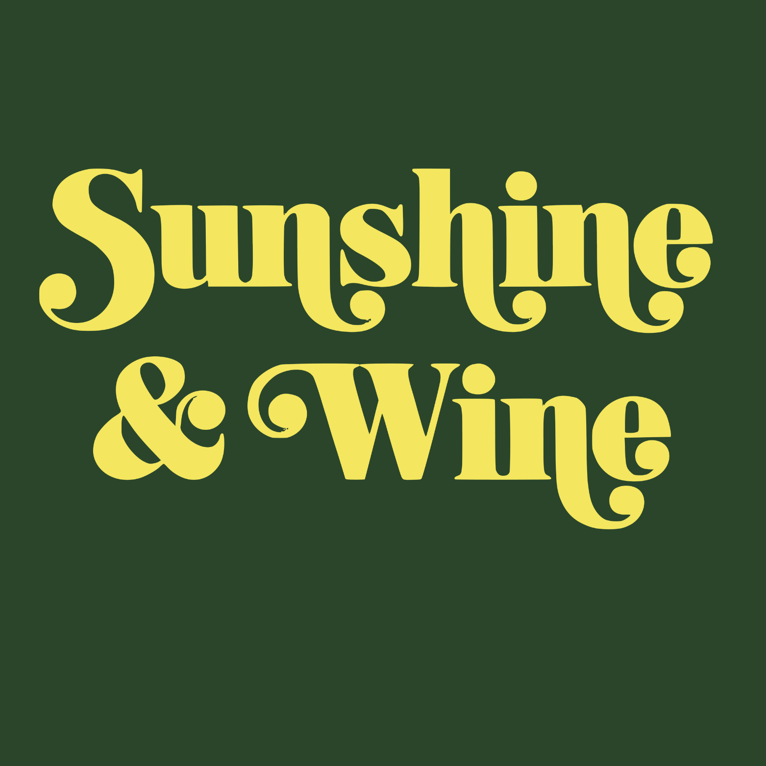 Sunshine & Wine Hoodie - Forest Green design preview