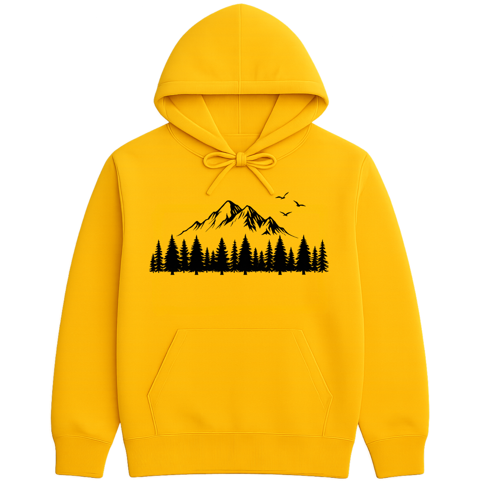 Mountain Forest Hoodie - Yellow