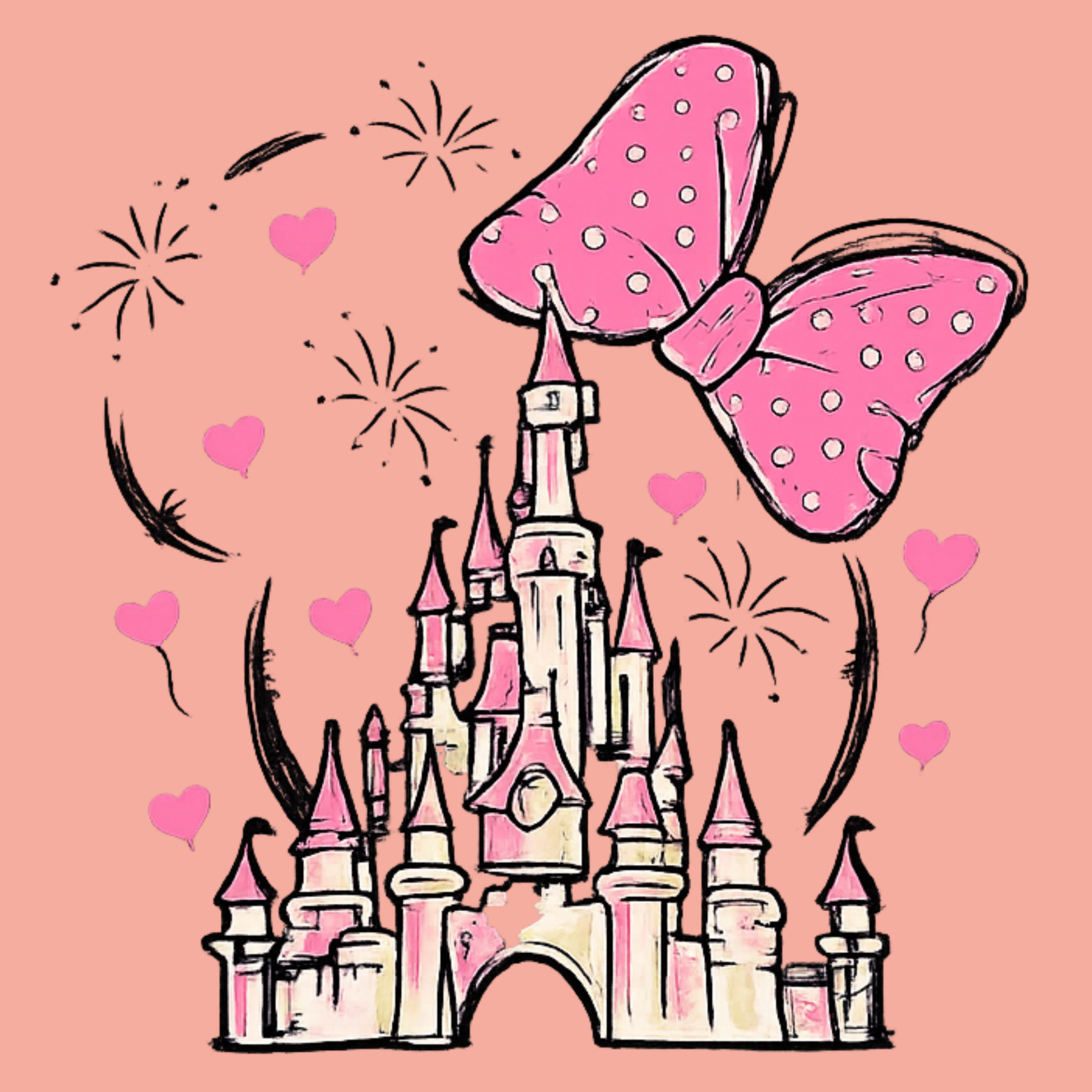 Magical Women's Racerback Tank - Desert Pink design preview