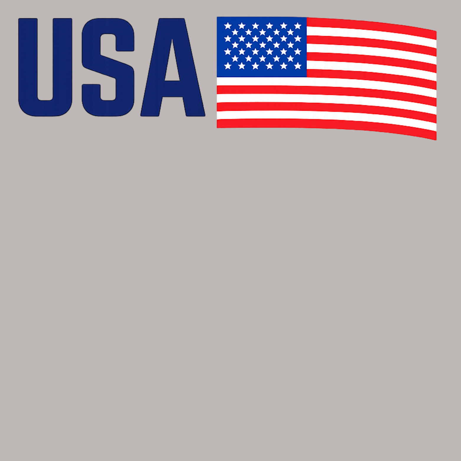 USA Women's Ultra-Premium Triblend T-Shirt - Heather Grey design preview