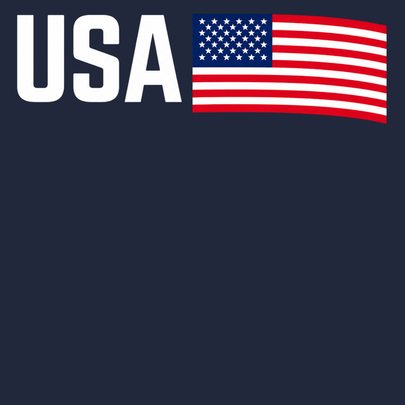 USA Youth Triblend Tee - Navy design preview