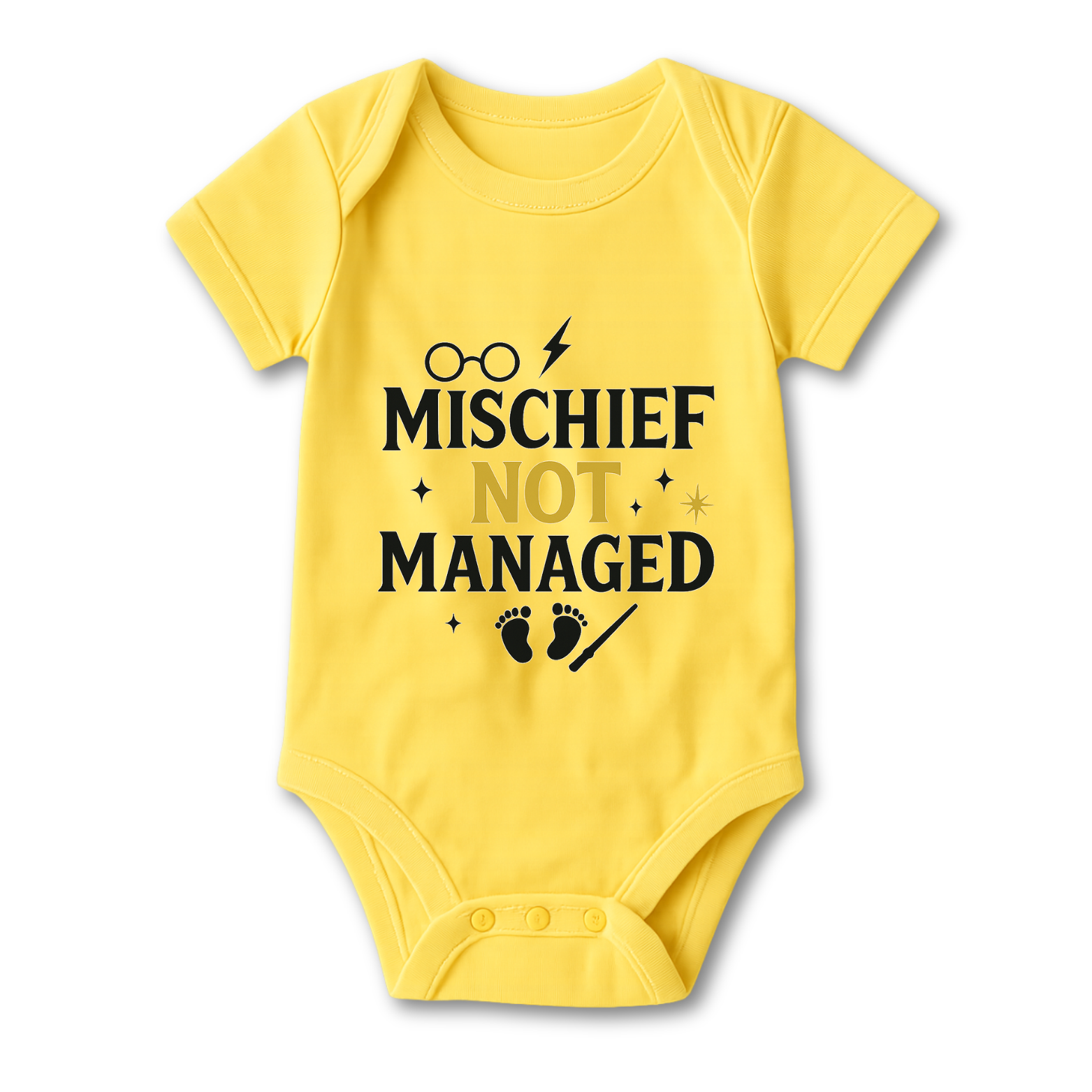 Mischief Not Managed Baby Onesie color variation 5