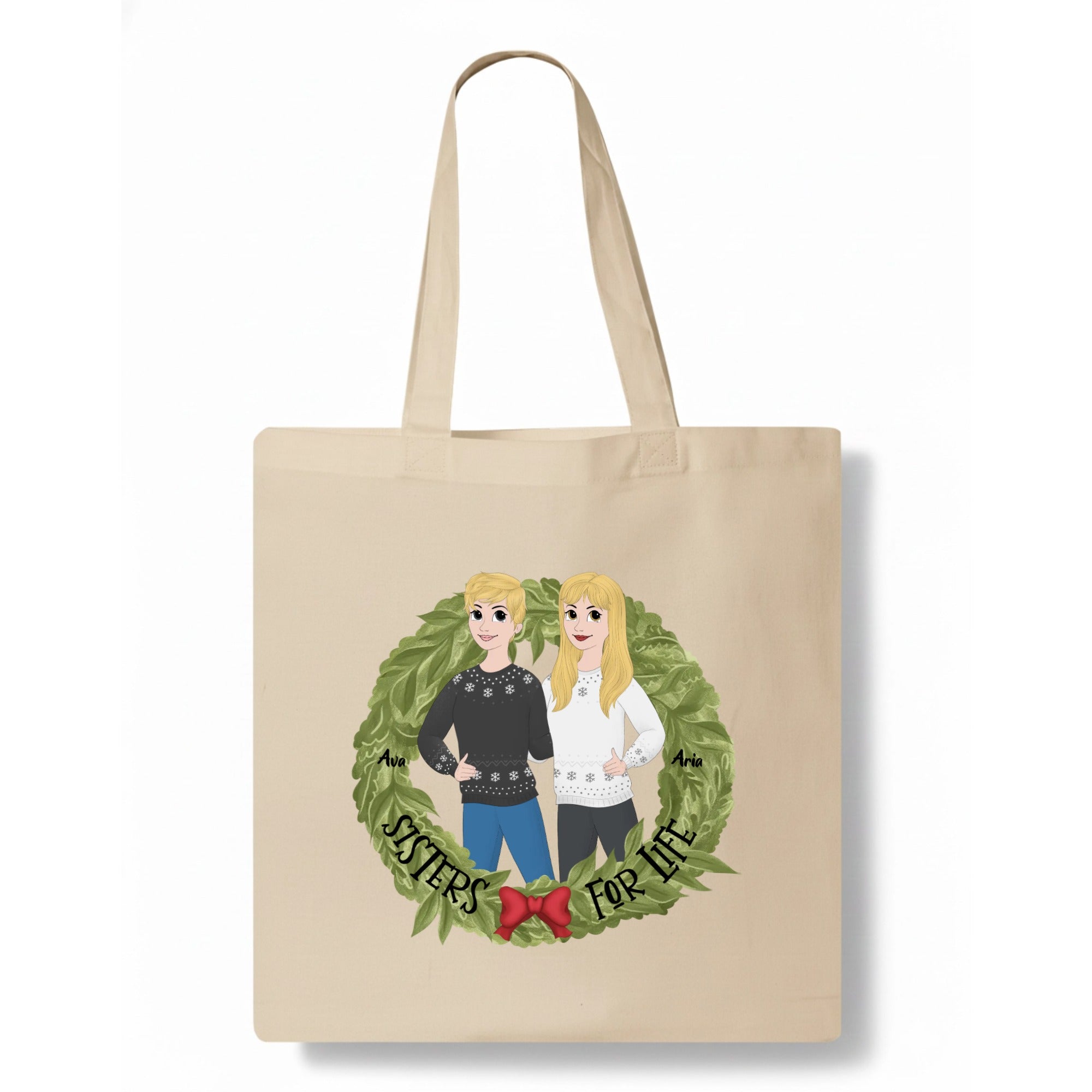 Sisters for life Tote Bag hero product mockup