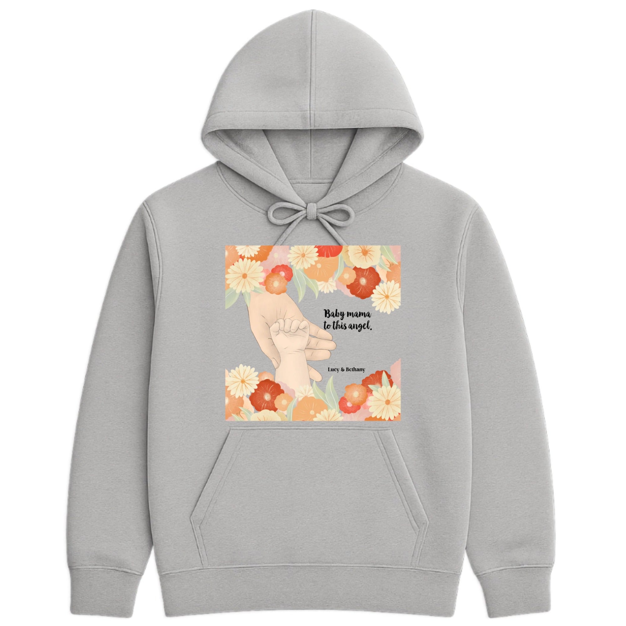 Mommy's sweet angel Hoodie hero product mockup