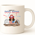 American Dog Mom Coffee Mug hero product mockup