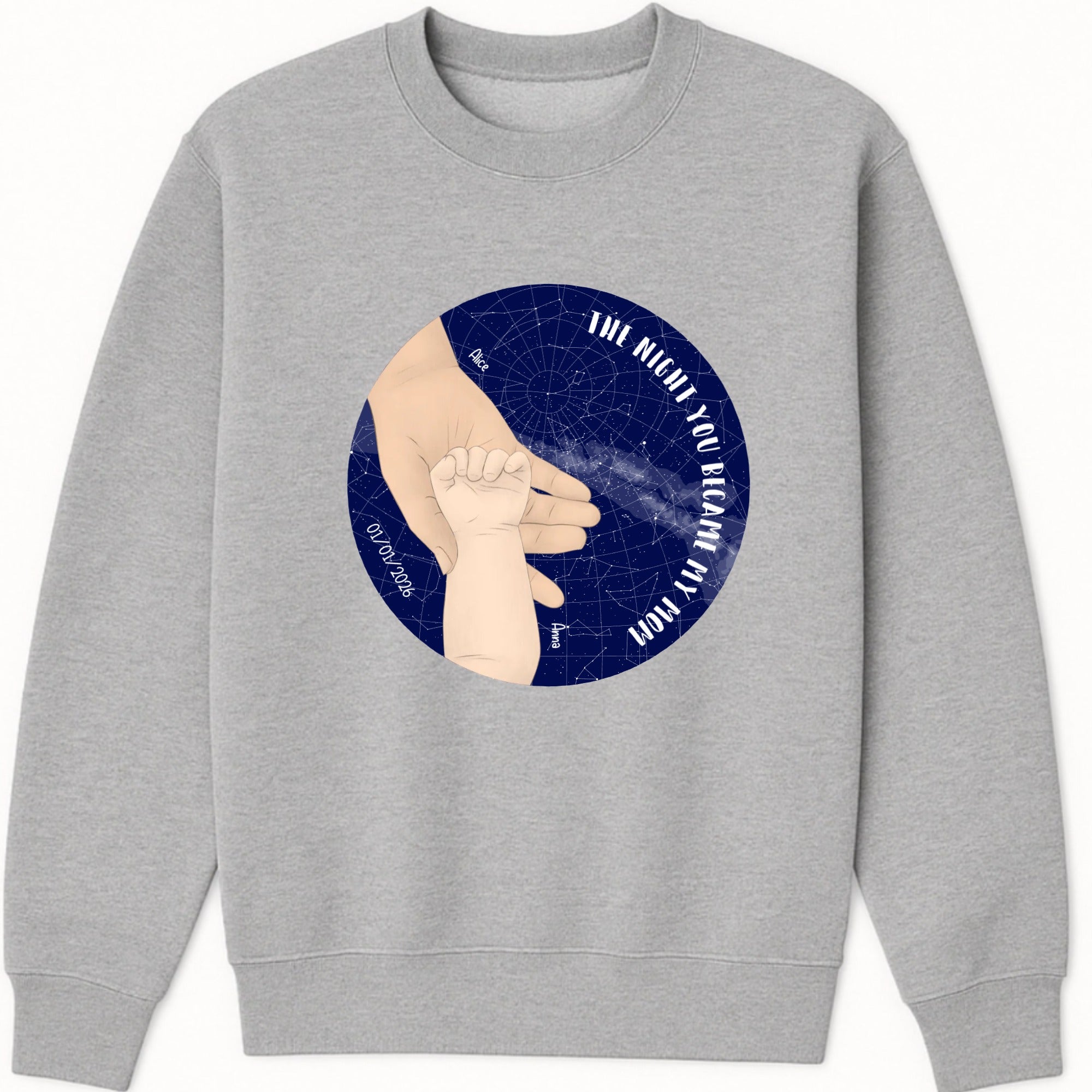 The night you became my parent Sweatshirt hero product mockup