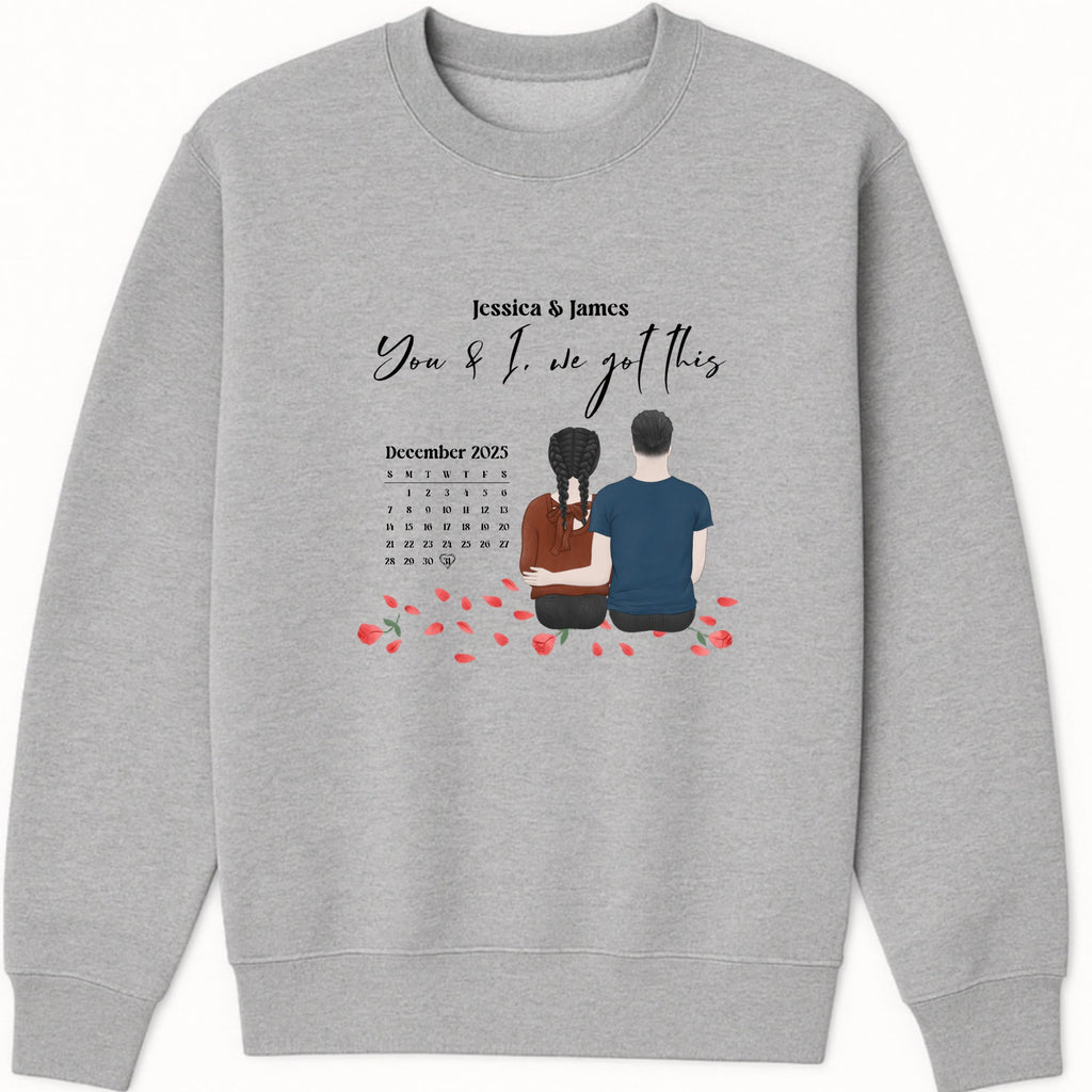 You and I, we got this Sweatshirt hero product mockup