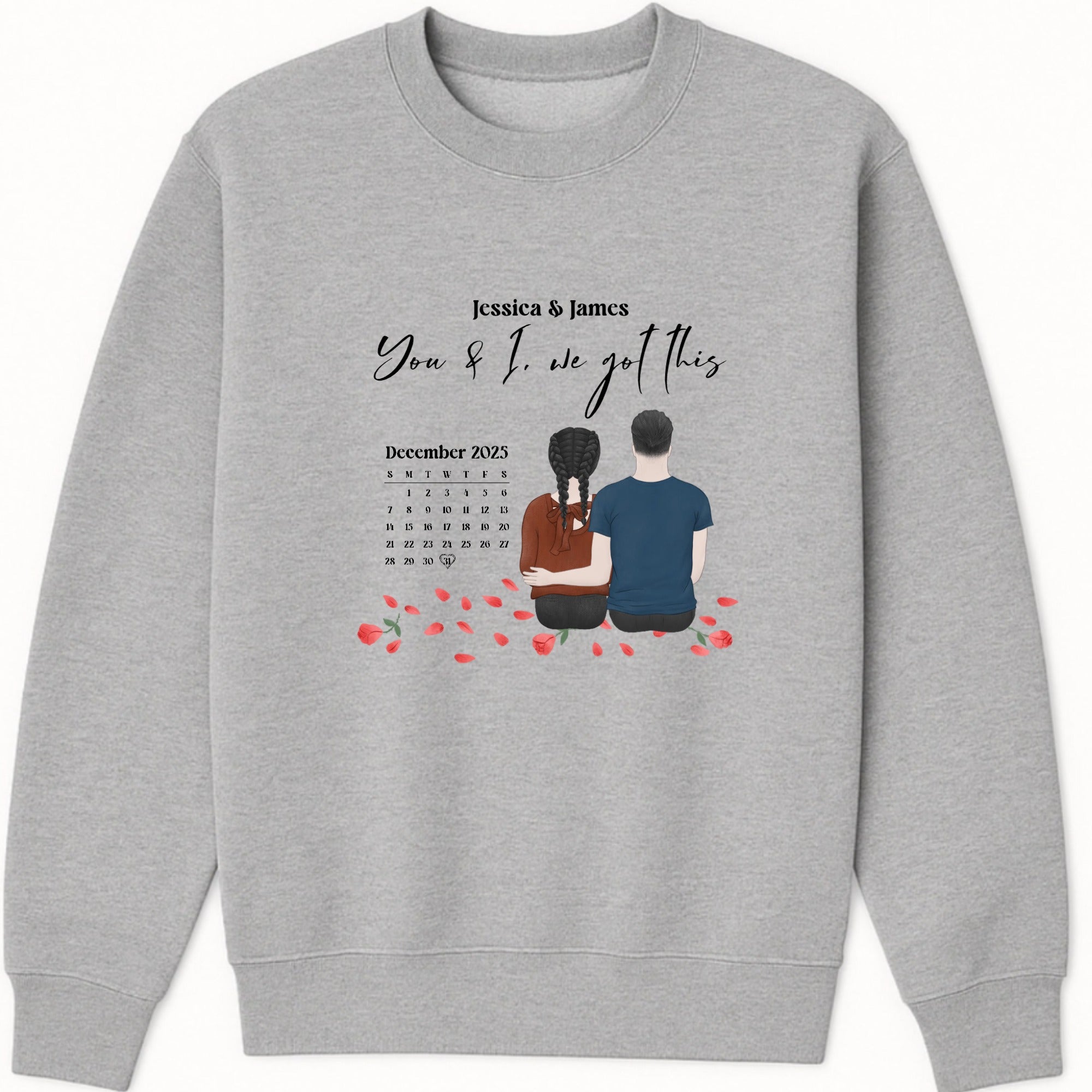 You and I, we got this Sweatshirt hero product mockup