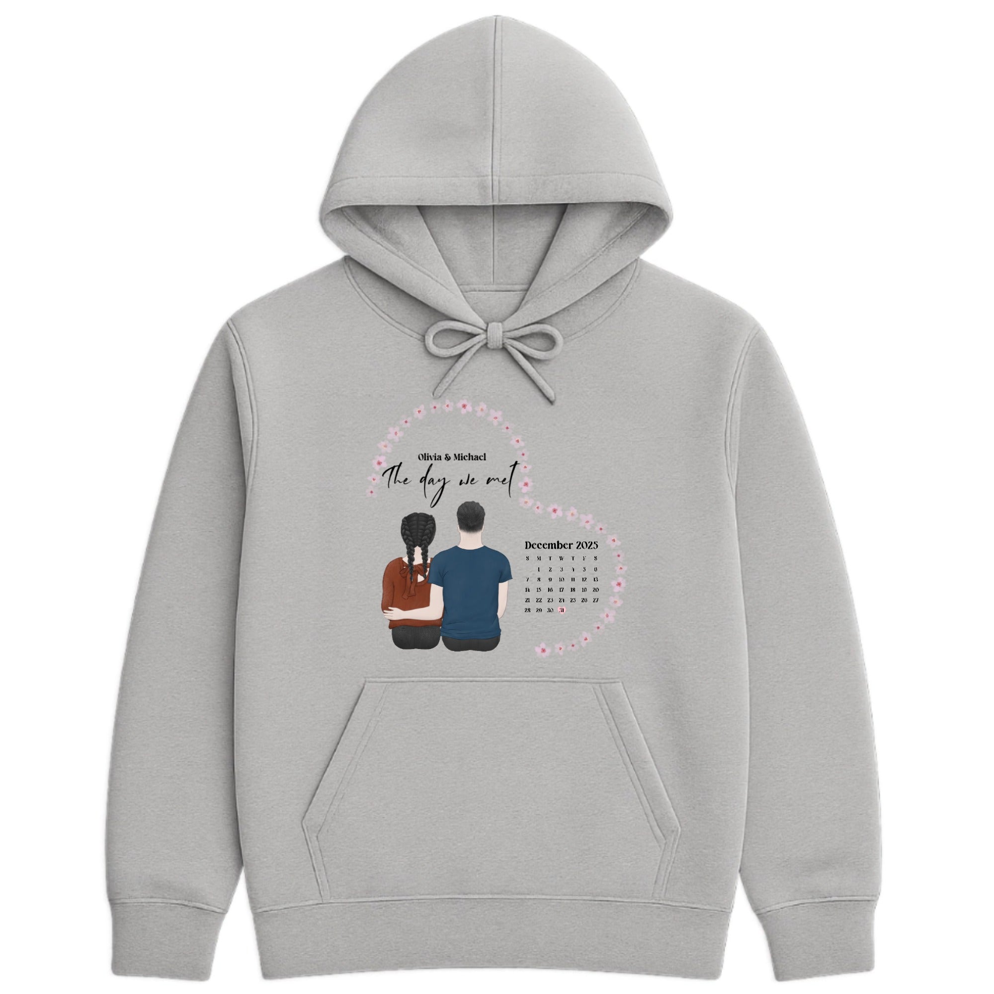 The day we met Hoodie hero product mockup