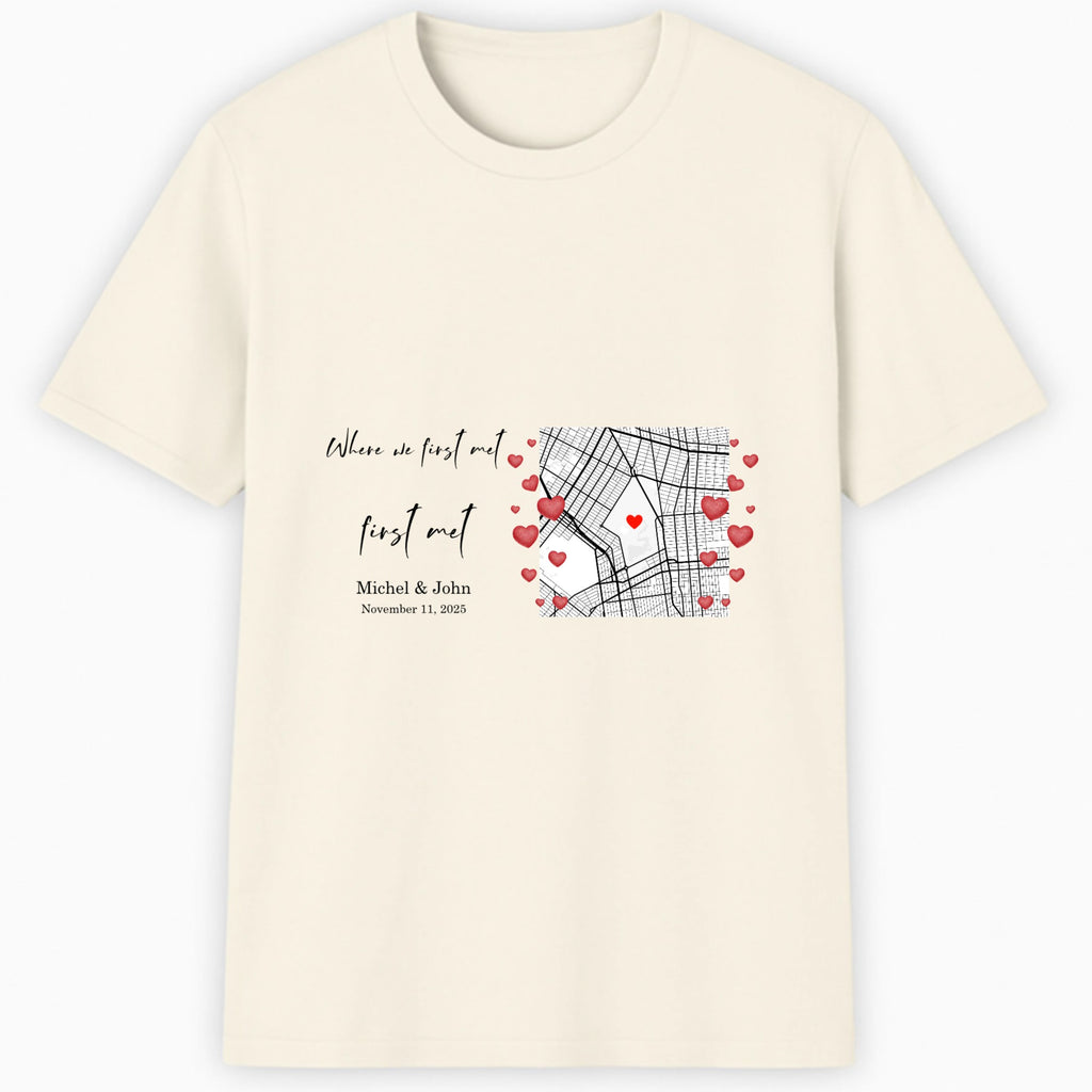 Where we first met Classic T-Shirt hero product mockup