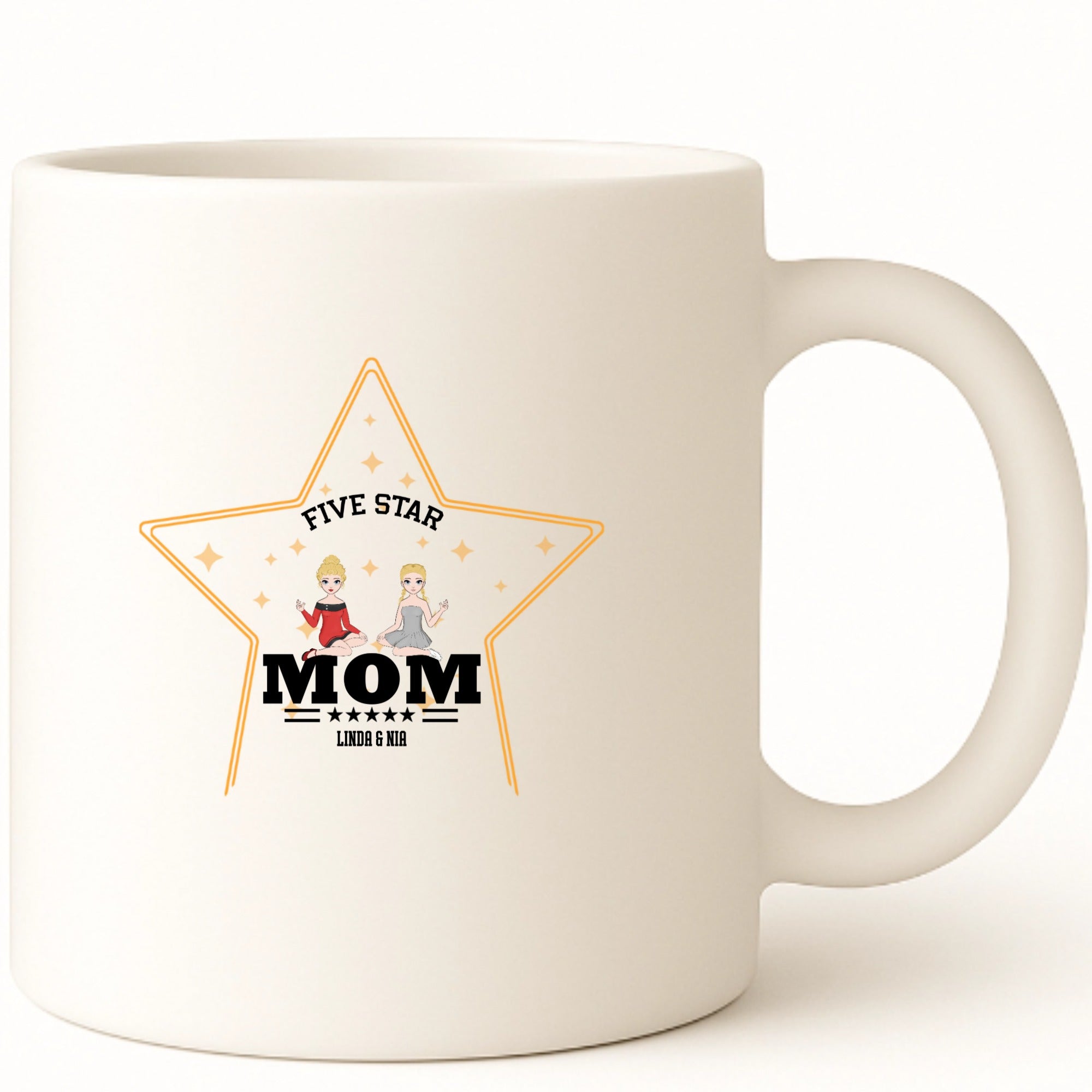 Five star mom Coffee Mug hero product mockup