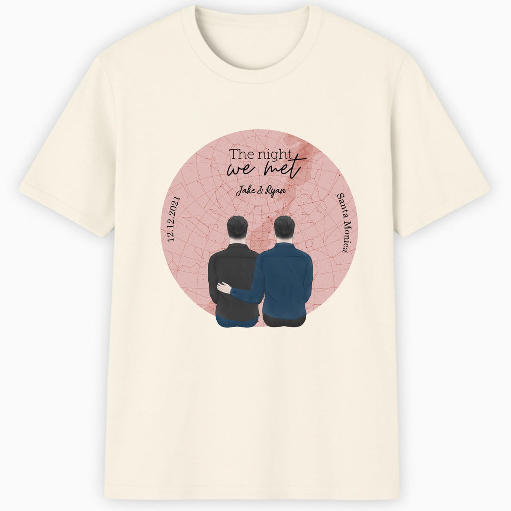 The night we met Classic T-Shirt hero product mockup