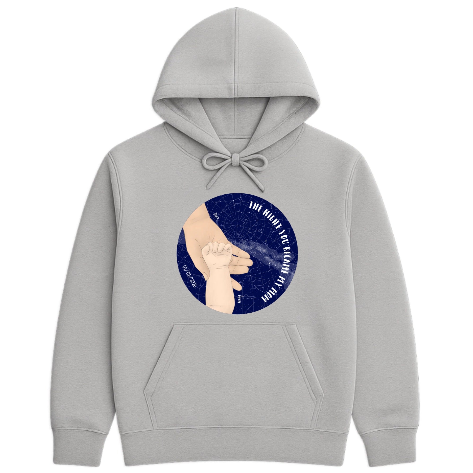 The night you became my parent Hoodie hero product mockup