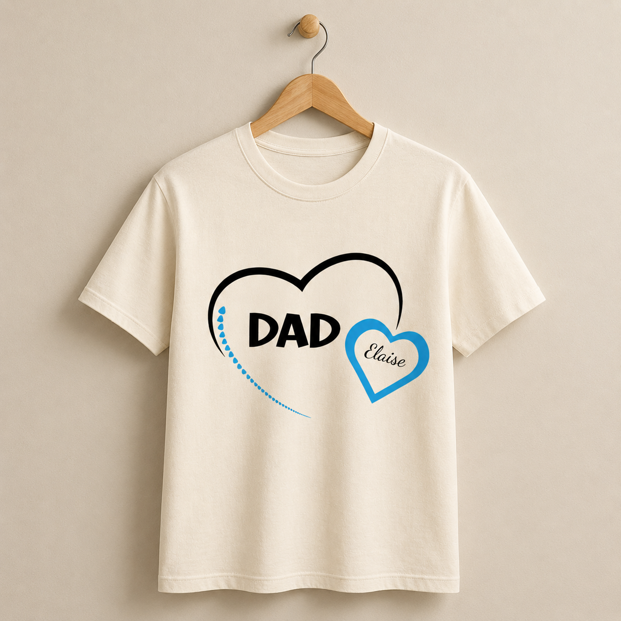 Dad Heart Classic T-Shirt hero product mockup