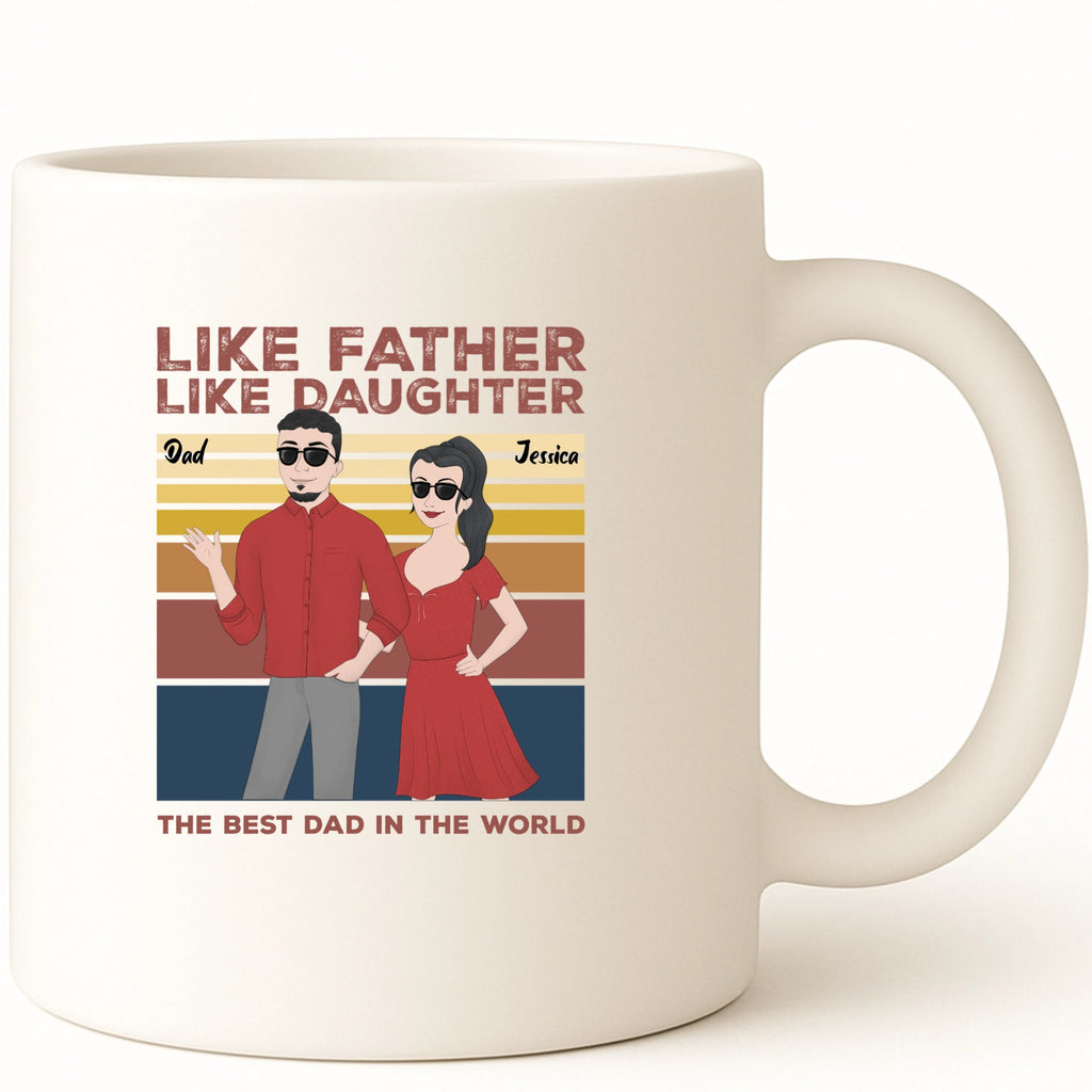 Like father, like daughter Coffee Mug hero product mockup