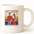 Like father, like daughter Coffee Mug hero product mockup