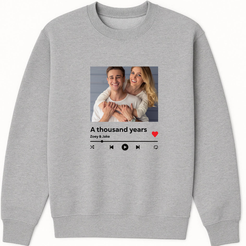 Music player Sweatshirt hero product mockup