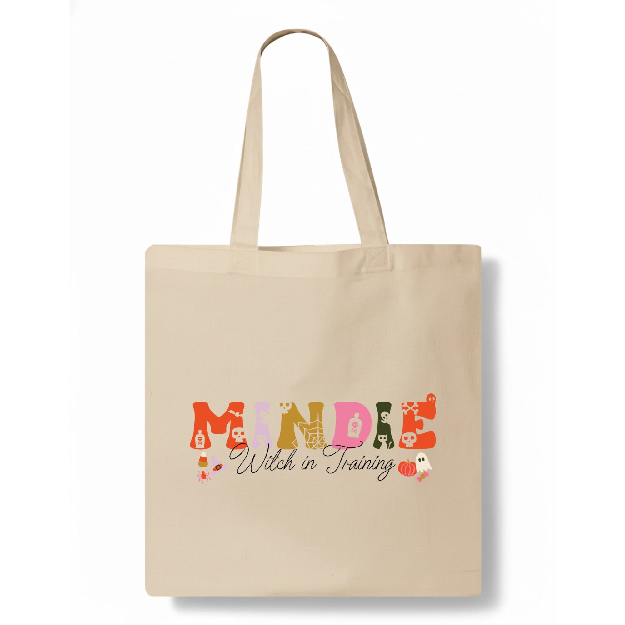 Spooky Cute Name Tote Bag hero product mockup