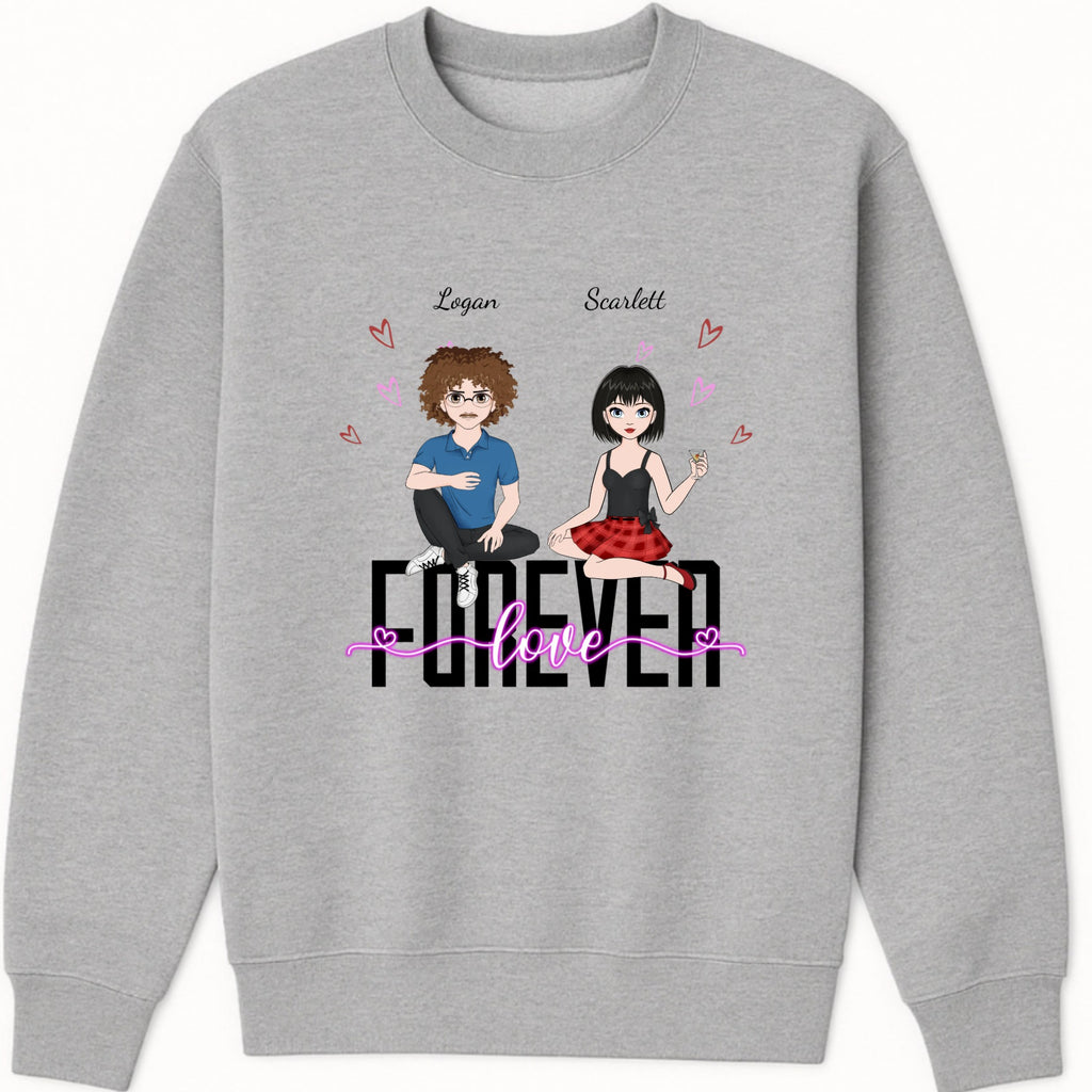Forever love Sweatshirt hero product mockup