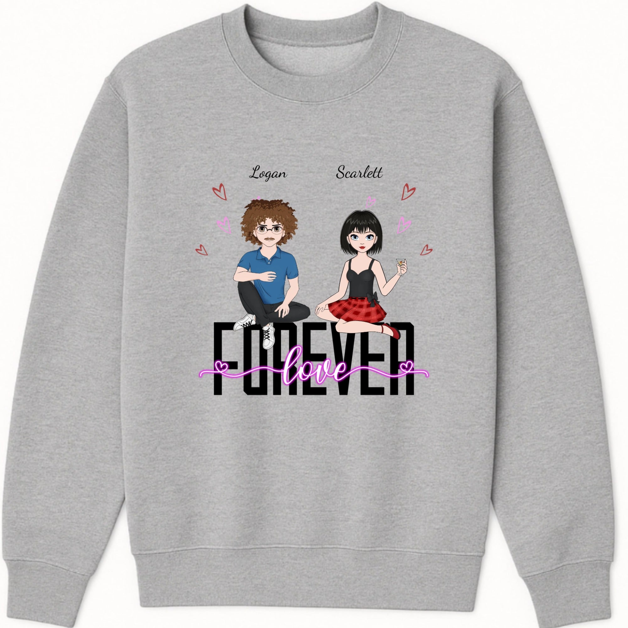 Forever love Sweatshirt hero product mockup