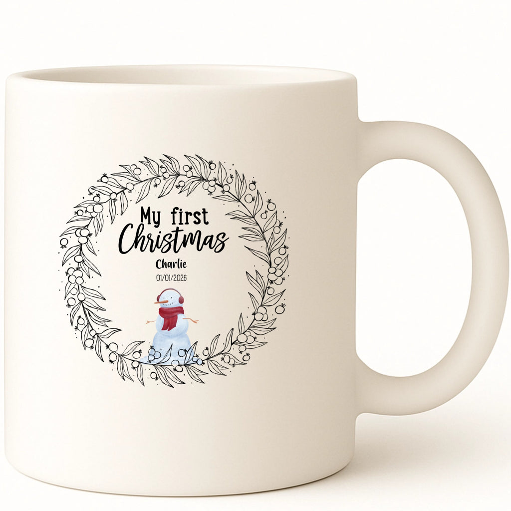 My first Christmas Coffee Mug hero product mockup