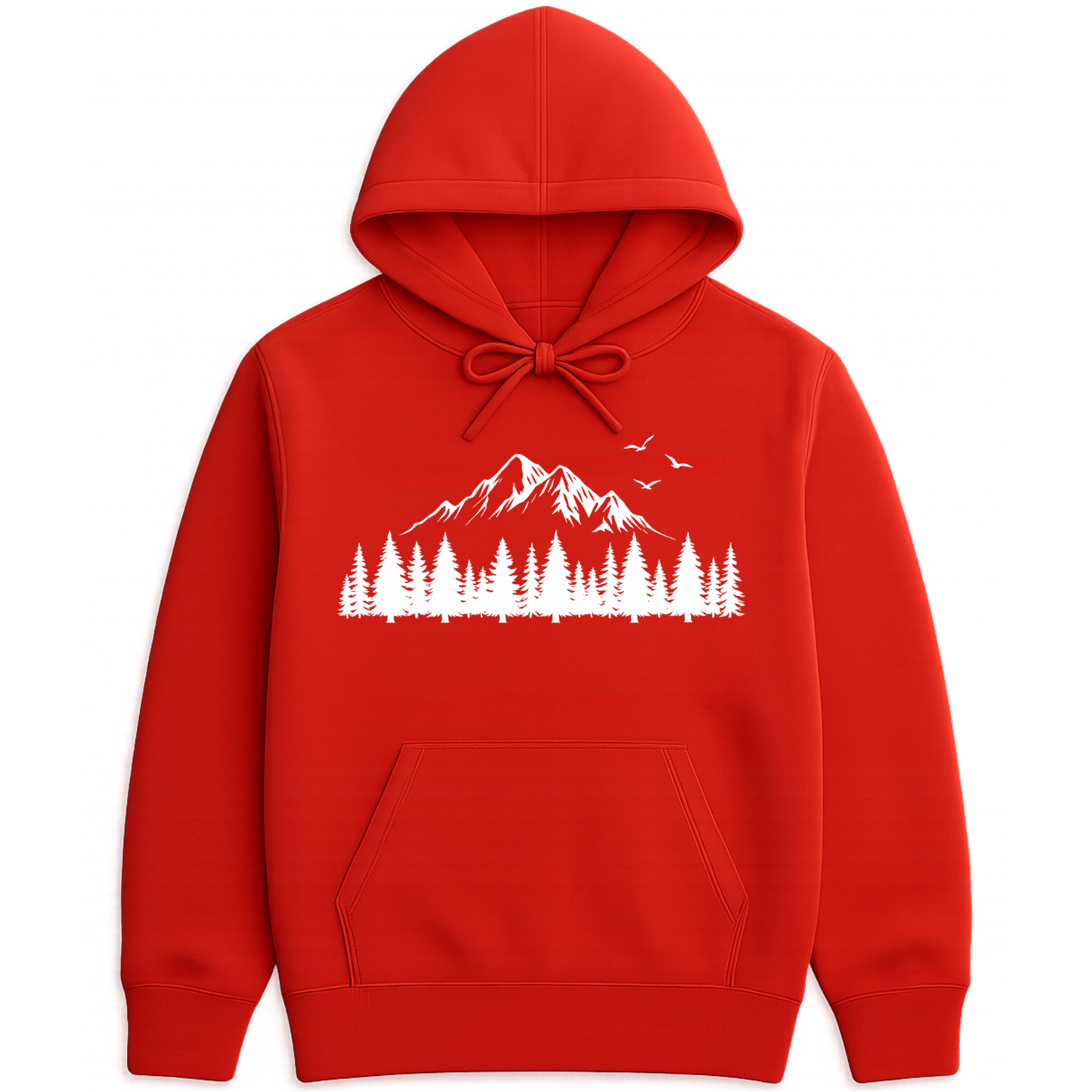 Mountain Forest Hoodie - Red