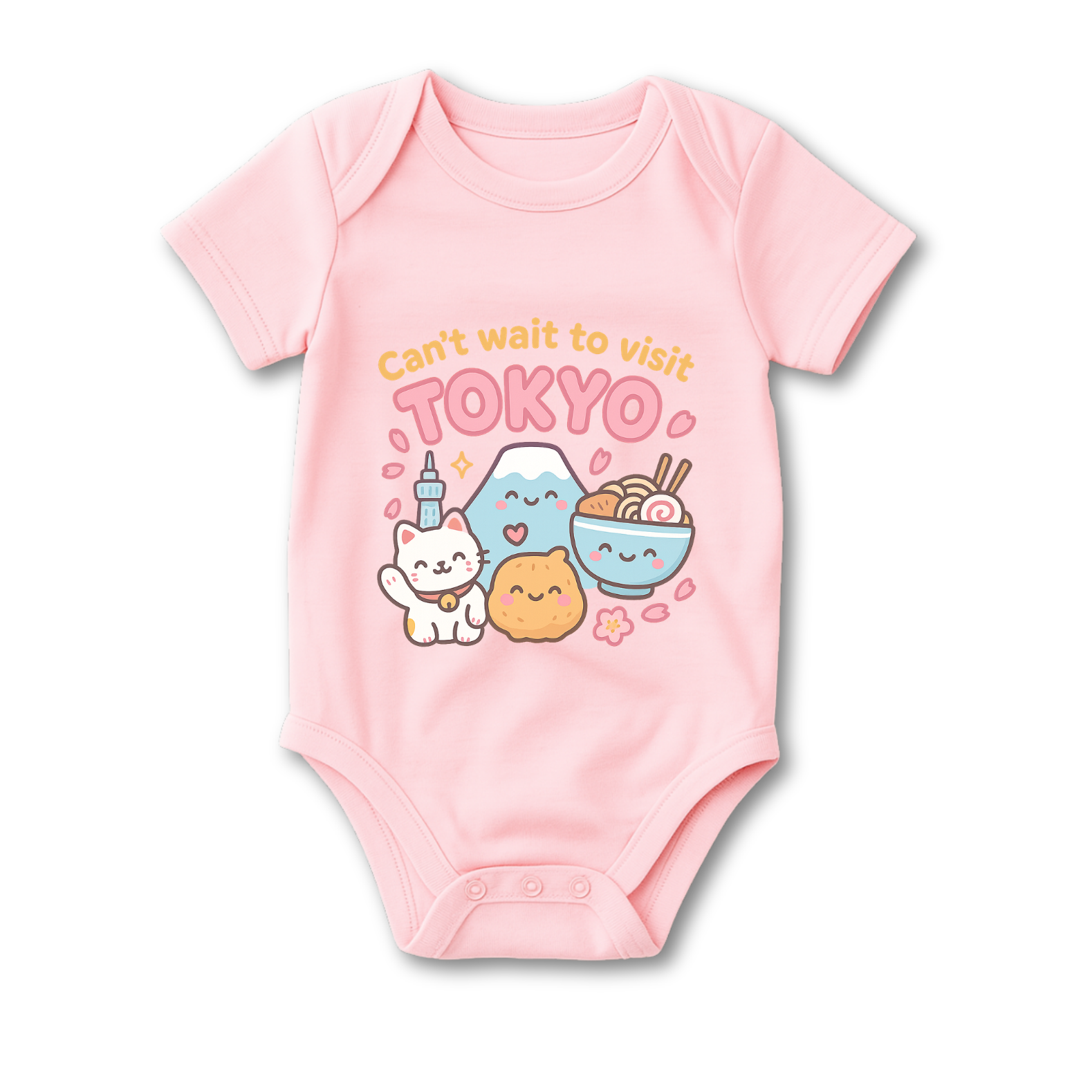 Can't Wait To Visit Tokyo Baby Onesie color variation 6