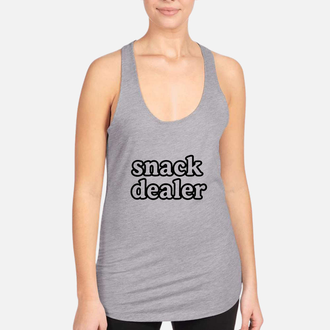 Mom Snack Dealer Women's Racerback Tank color variation 6