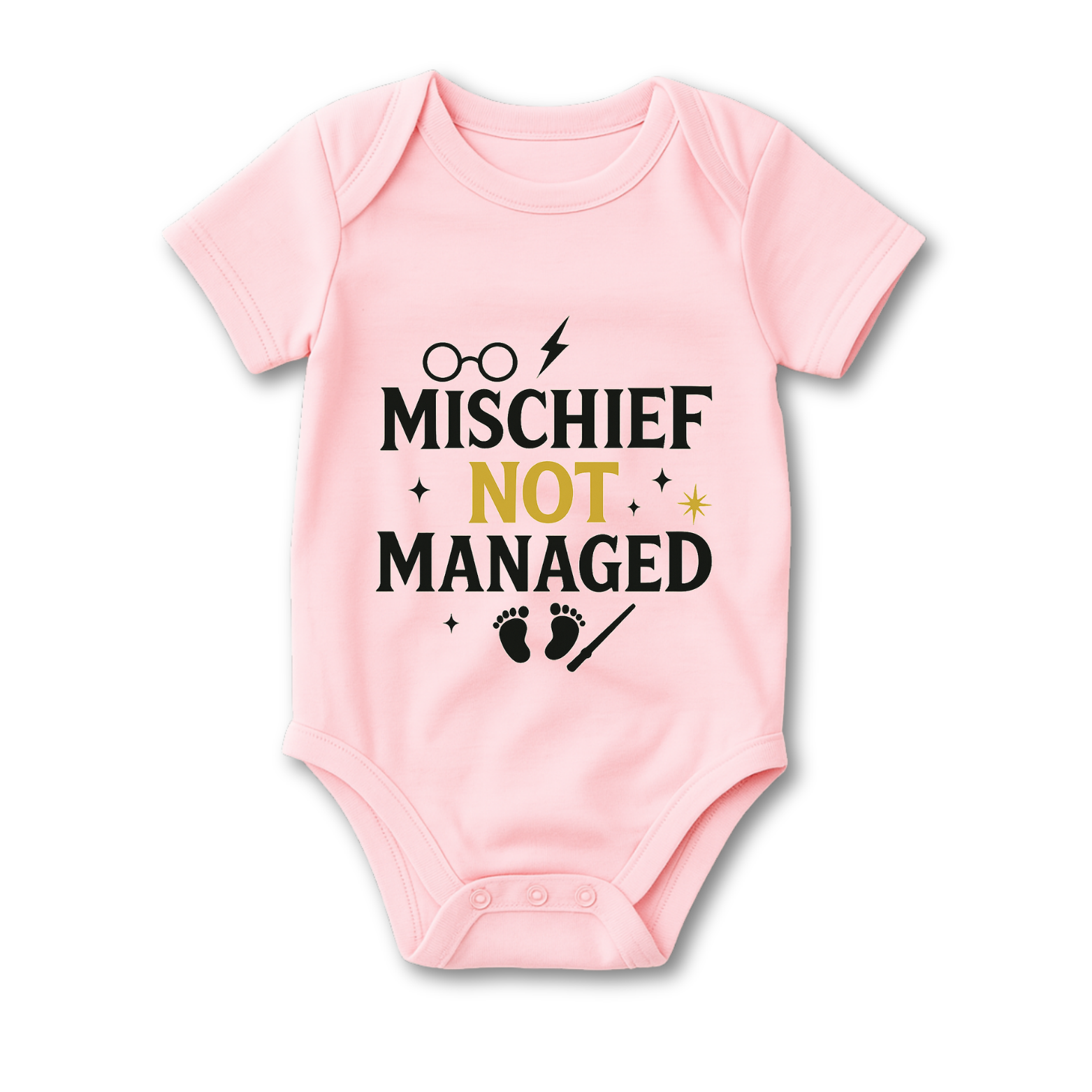 Mischief Not Managed Baby Onesie color variation 6